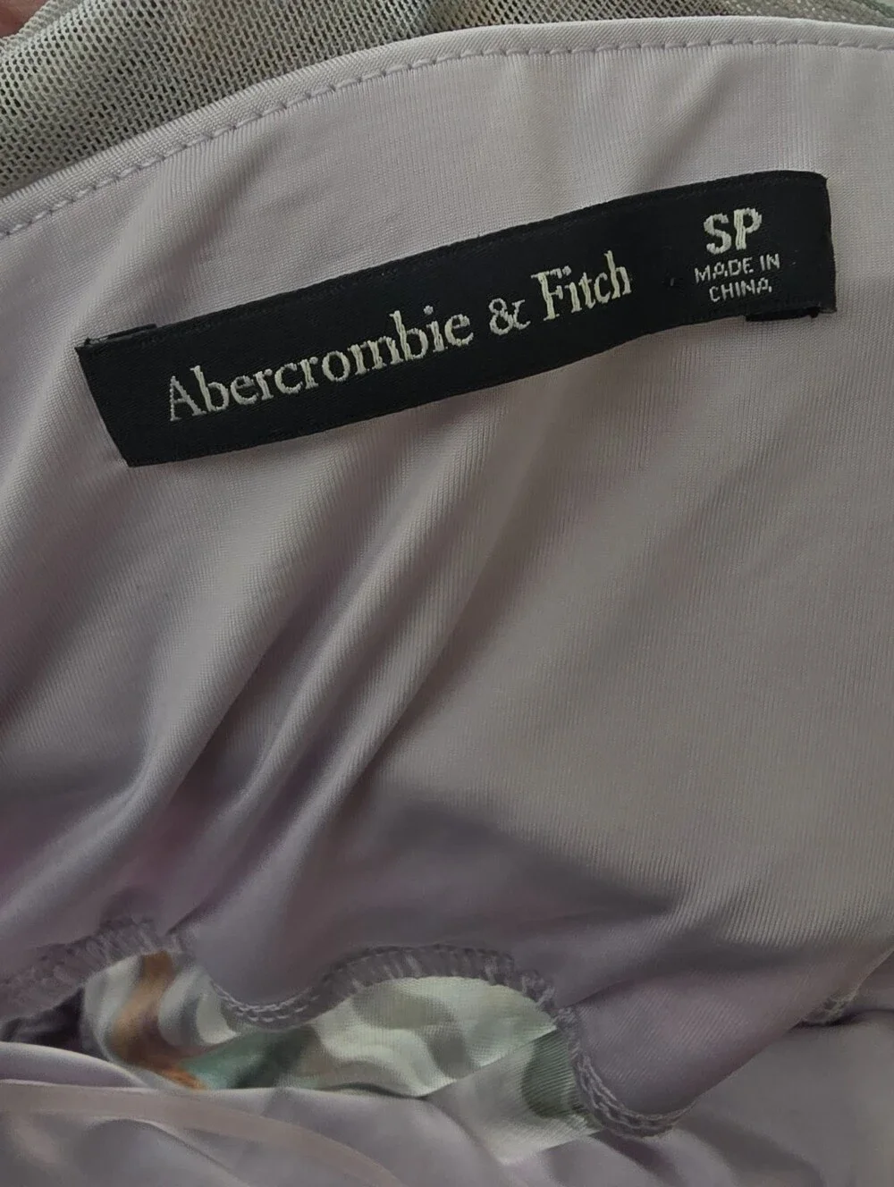 Abercrombie & Fitch Mesh Asymmetrical Off The Shoulder Draped Maxi Dress Small